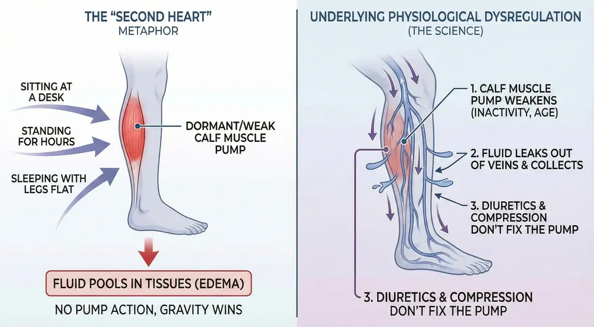 The calf muscle as the second heart